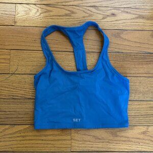 SET Active Blue Cropped Tank Top S